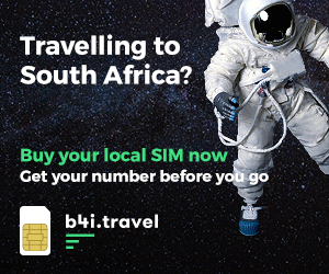 B4iTravel Simkaart Zuid Afrika